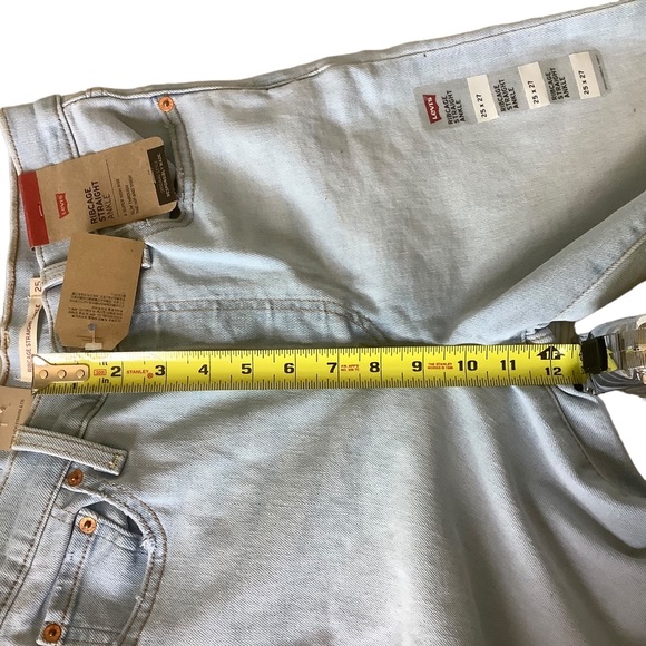 Levi’s Premium ribcage straight super high rise ankle jeans button fly size 25 - Picture 6 of 16